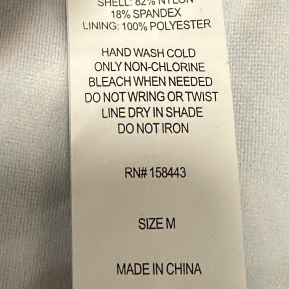 Aqua Couture Medium Swim Bikini Bottom Hipster Flowers Tropical Teal Swimwear - Picture 8 of 8